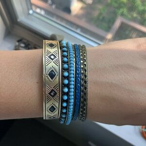 Mixed Metal Stacking Bangles